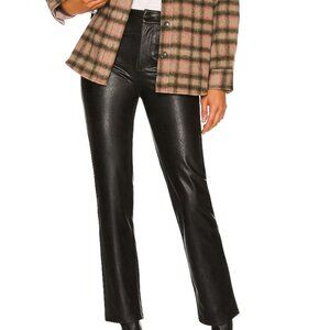 PAIGE Stella Straight Faux Leather Jeans